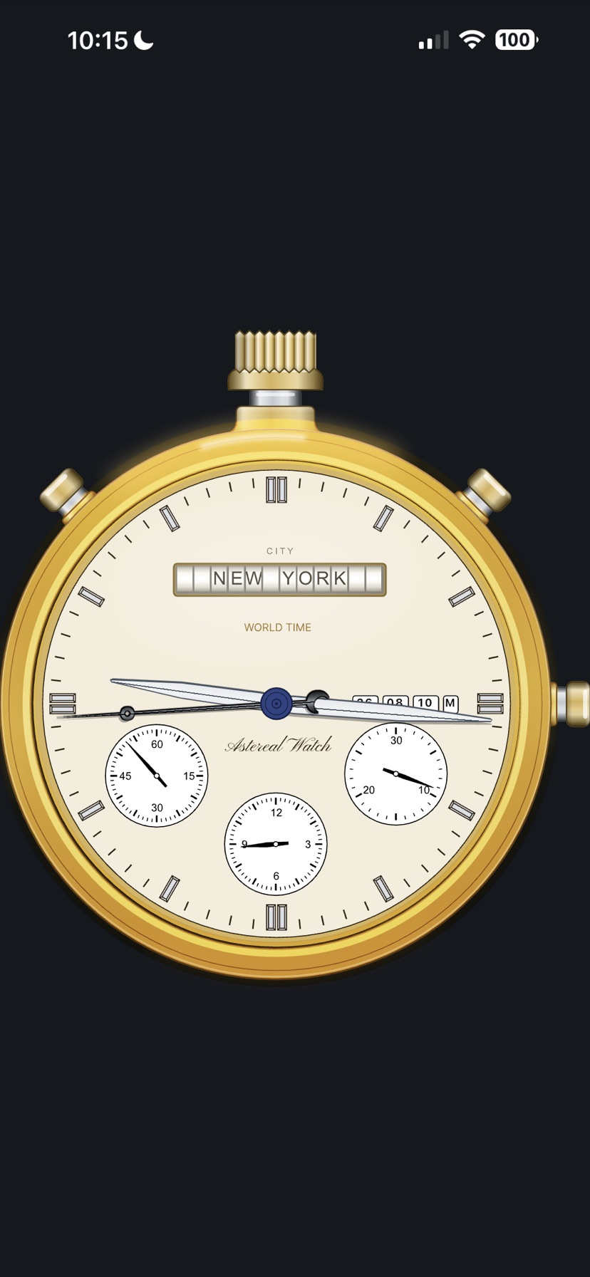 World Time watch face